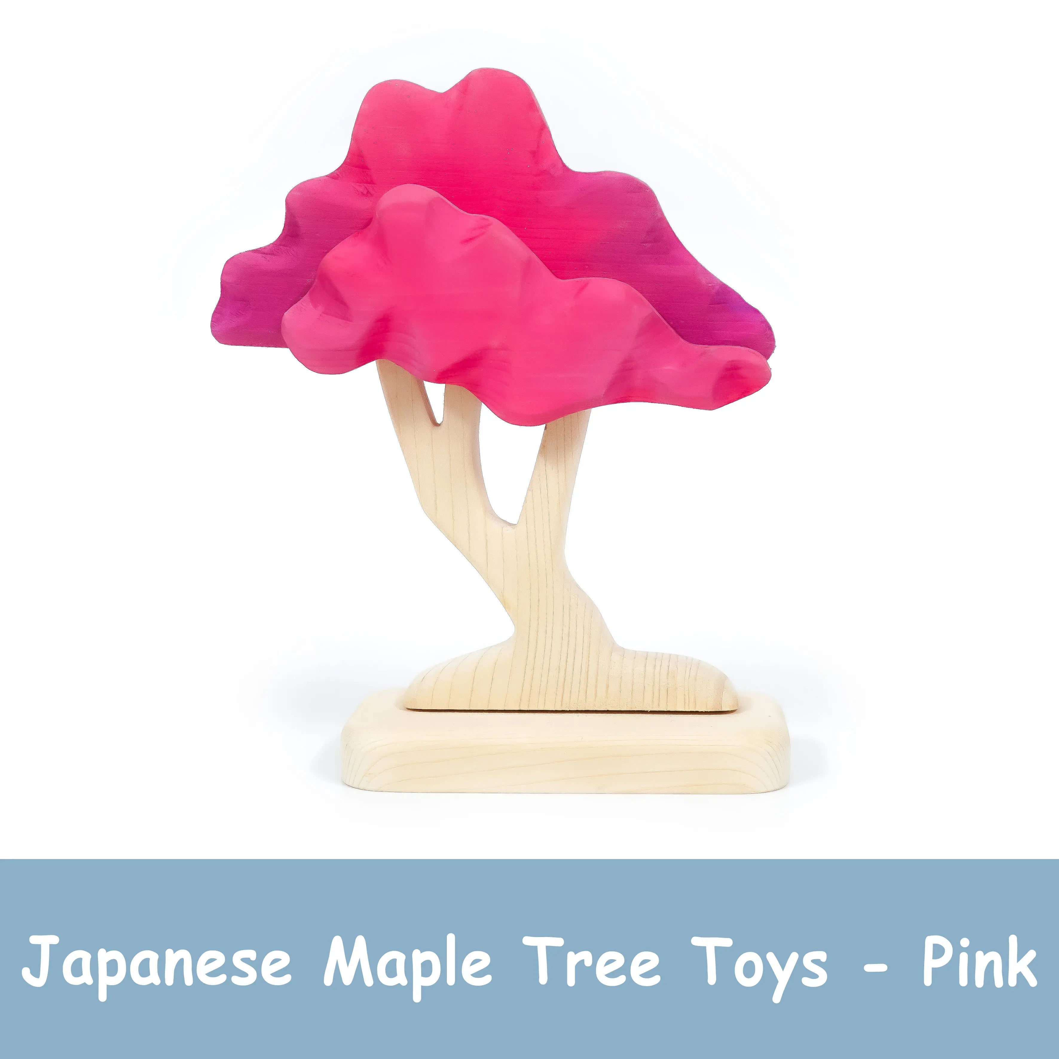 Japanese Maple Tree Toy Pink – Nature Inspired Wooden Play Tree for To ...