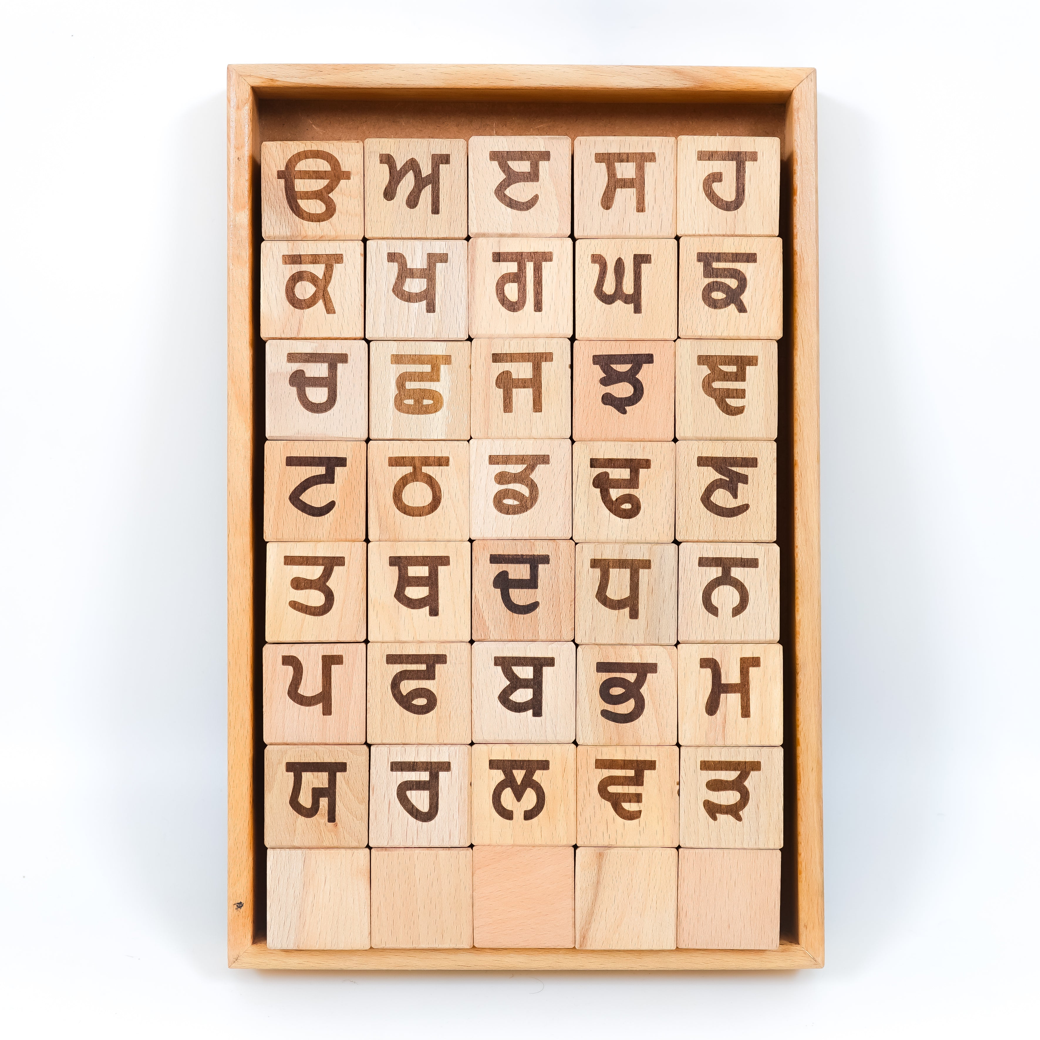 Punjabi Alphabet Wooden Blocks Toys