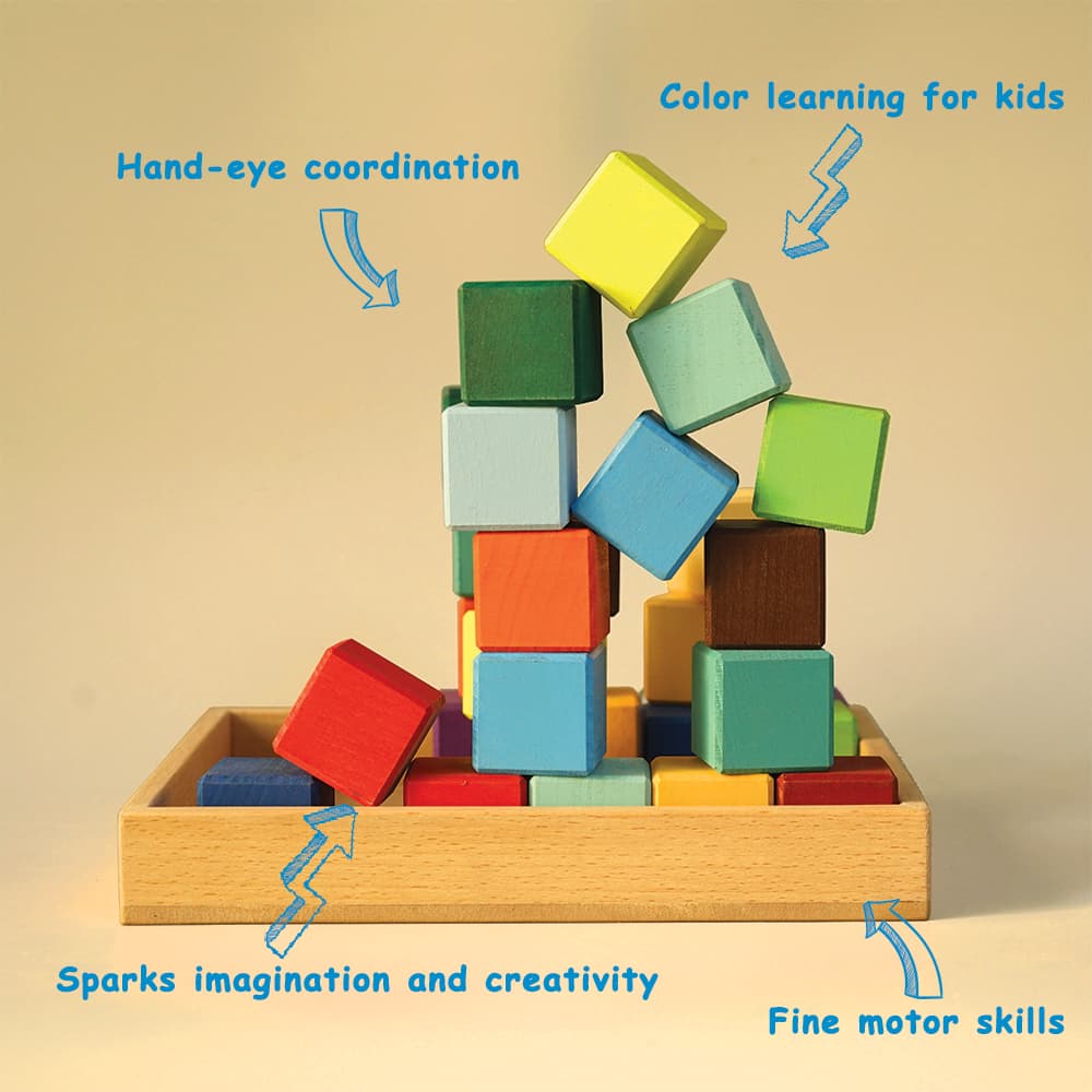 Features of Rainbow Block Toys