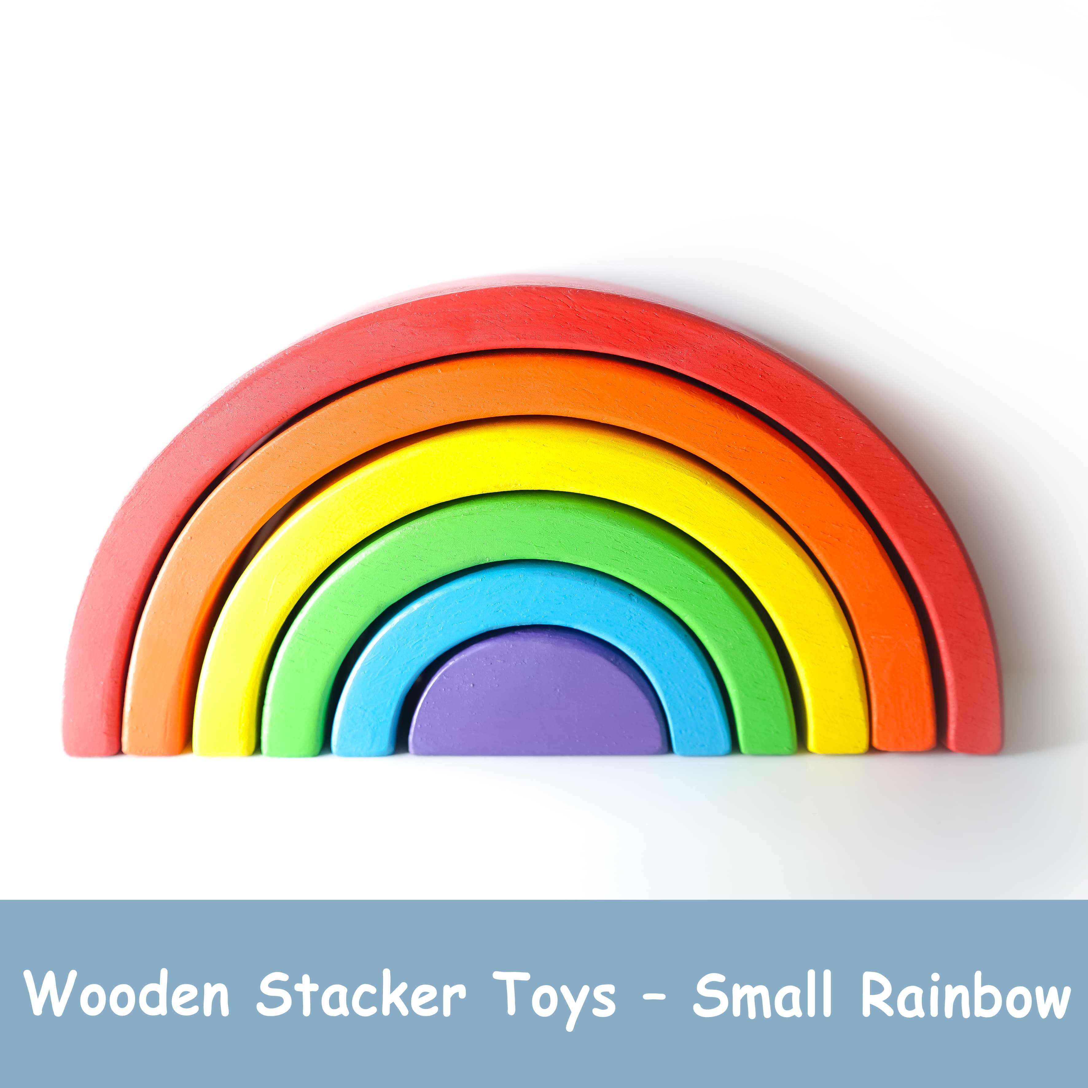 Wooden Stacker Toys – Small Rainbow