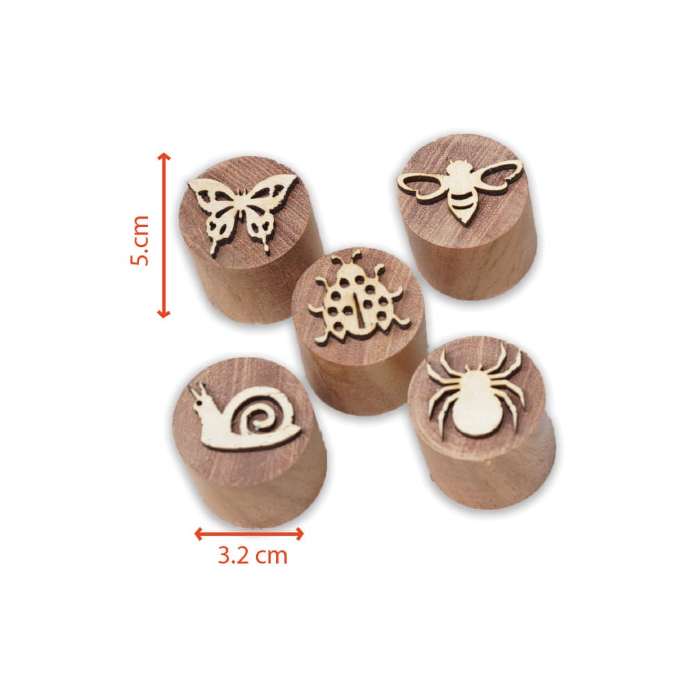 Dimensions with Wooden Insects Stamps Set Toys