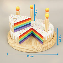 Dimensions with Wooden Rainbow-Filled Vanilla Cake Toy