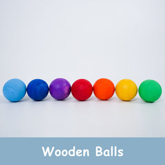 Wooden Rainbow Balls